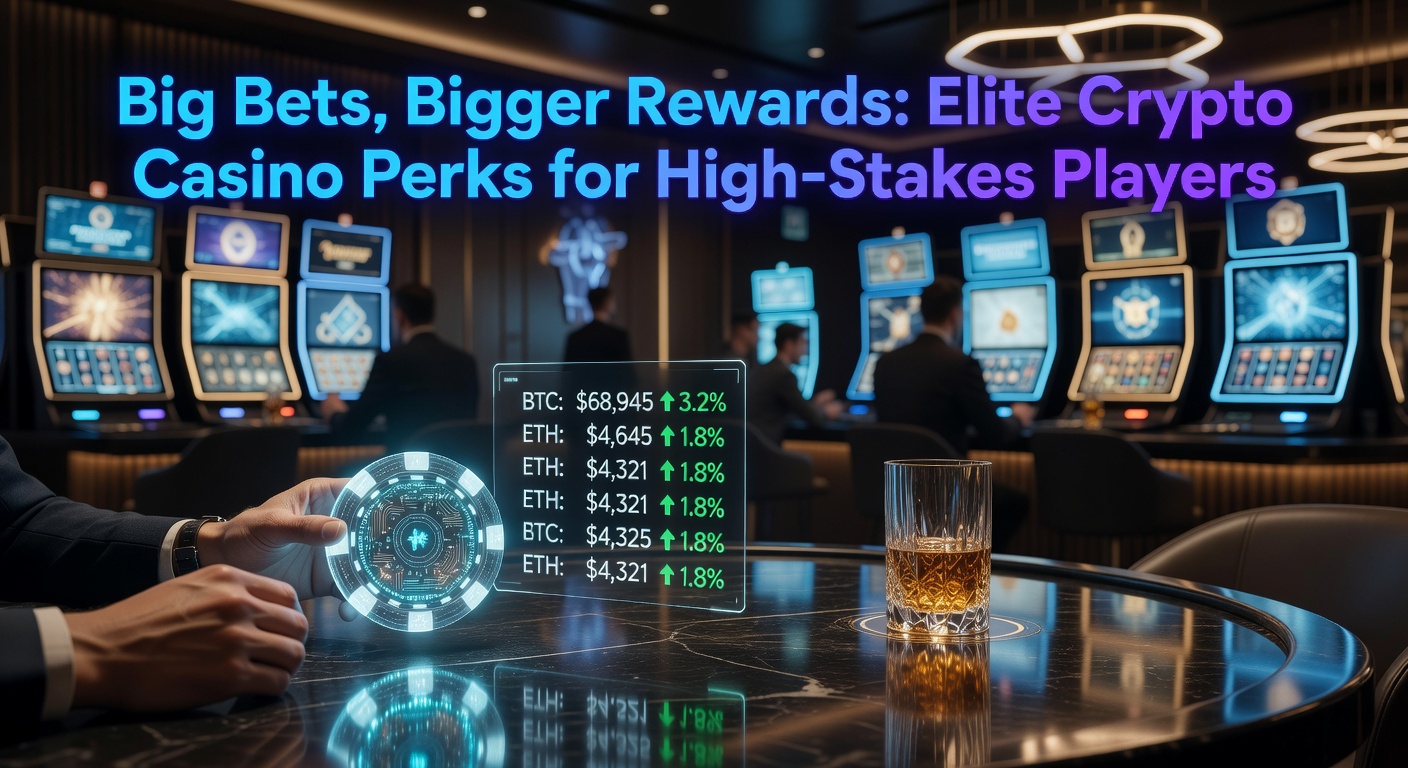 High-Stakes-Spieler am Tisch in einem modernen Krypto-Casino mit digitalen Wallets und Blockchain-Elementen