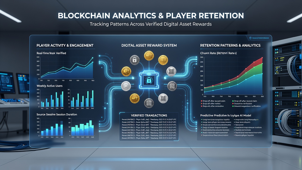 Detailed view of retention analytics tracking digital asset rewards in verified European gaming platforms