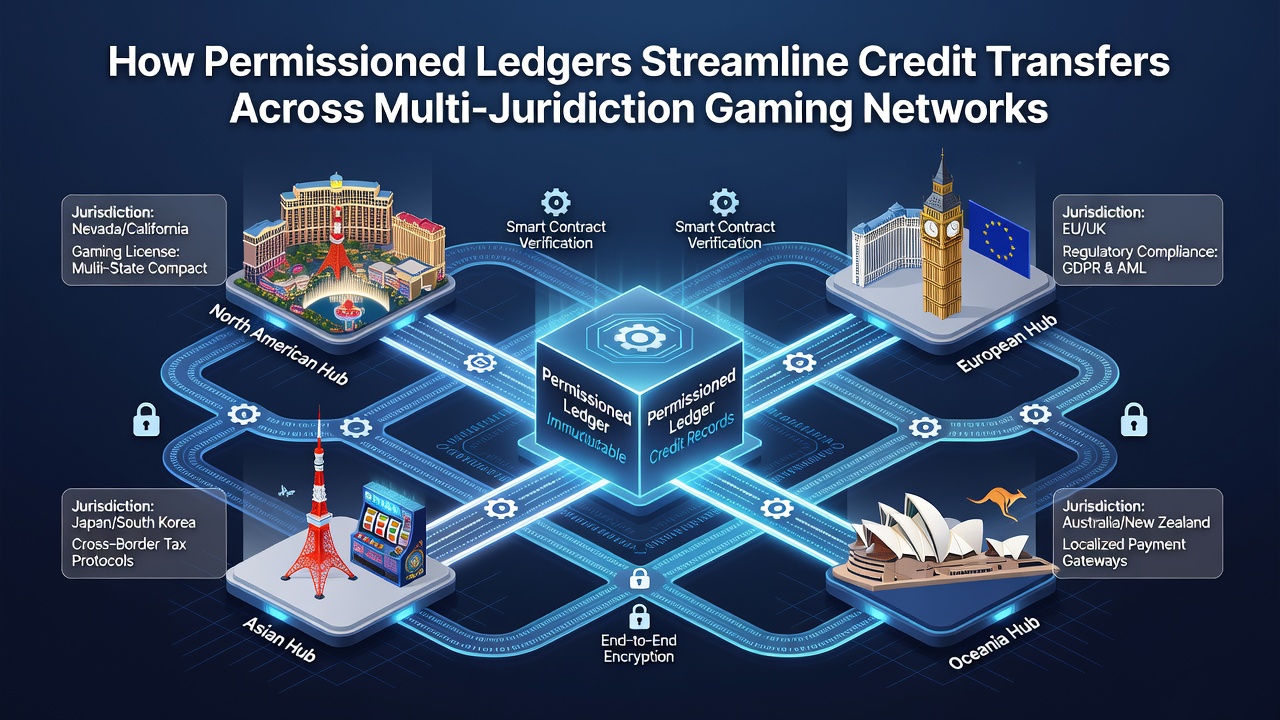 Kredittransfers über permissionierte Ledger in Gaming-Netzwerken